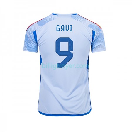 Billige Fotballdrakter Spania Gavi 9 Bortedraktsett VM I Fotball 2022 Kortermet